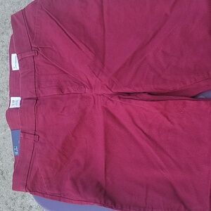 Gap Burgundy Khaki Pants